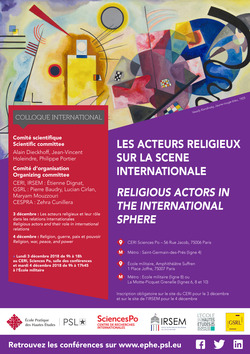 Affiche ACTEURS DU RELIGIEUX